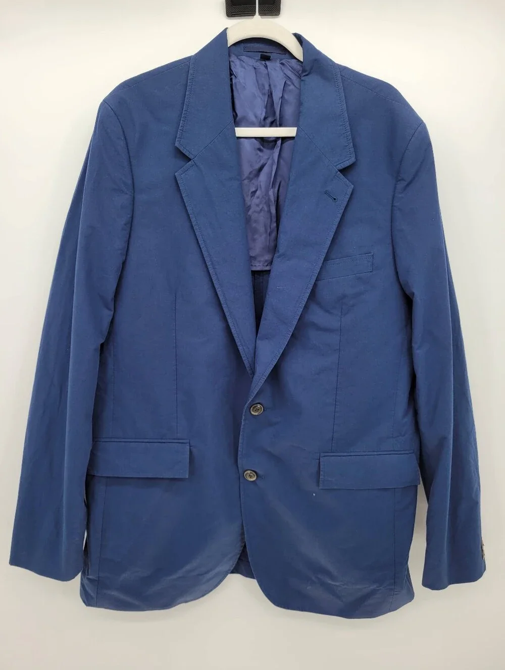 J Crew Relaxed-fit suit jacket in cotton poplin CF204 Size 42L Nantucket Navy